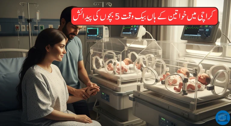 Karachi Couple Blessed with Quintuplets