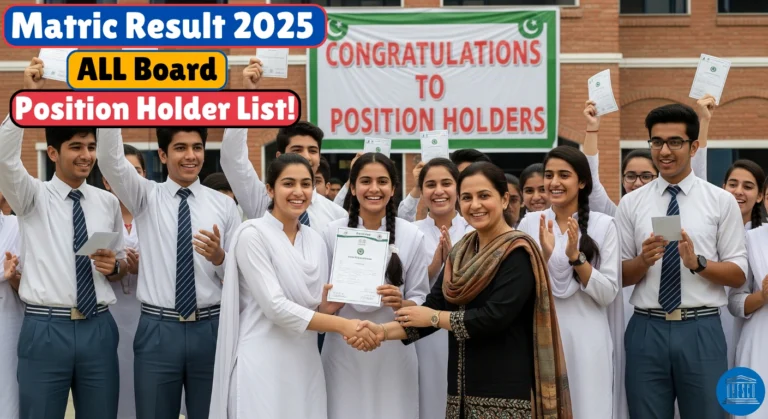Matric Result 2025 – Complete List of Top Position Holders